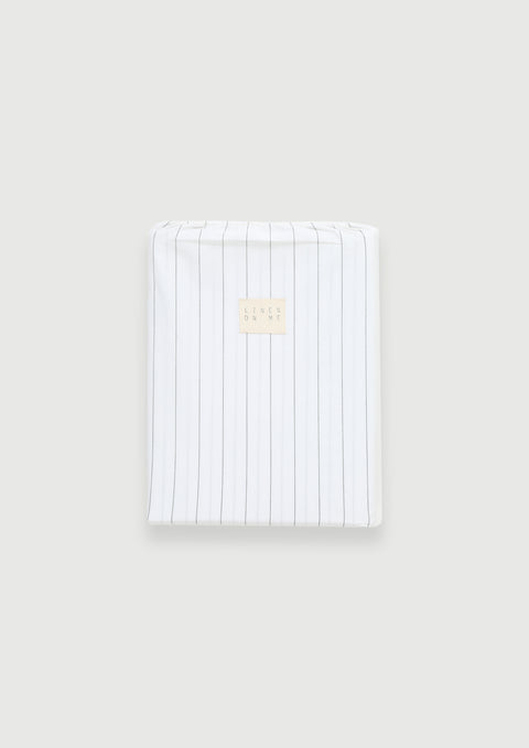 100% Organic Cotton Duvet Cover With Pillowcases- Stripe (300 TC)