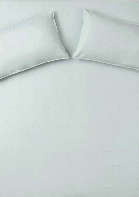 Mint Green 100% Organic Cotton Bedsheet with Pillow covers (300 TC)