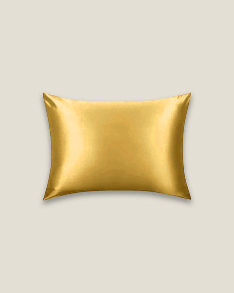 Mustard Mulberry Silk Pillow Cover (1pc, Both Side Silk)