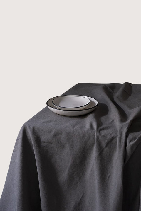 GREY LINEN TABLE CLOTH
