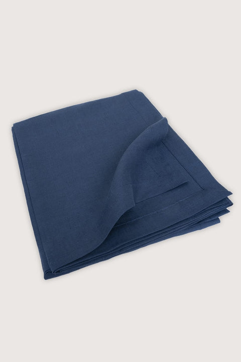NAVY LINEN TABLE CLOTH