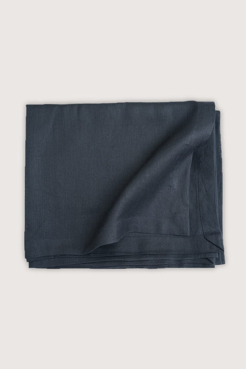 BLACK LINEN TABLE CLOTH