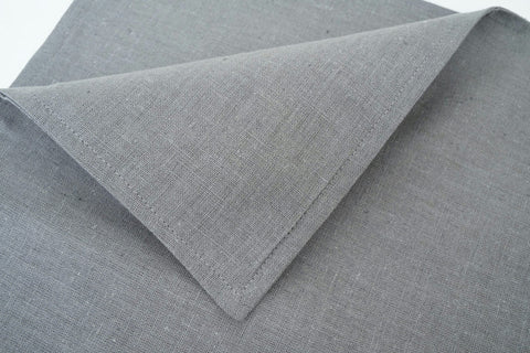 GREY LINEN TABLE RUNNER