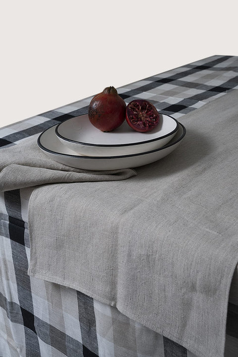 Linen Table Runner - Beige
