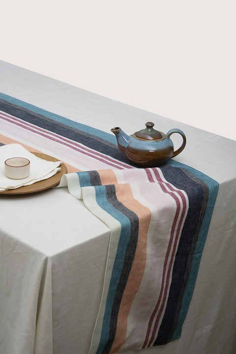 STRIPED LINEN TABLE RUNNER