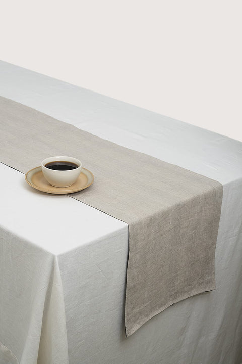 Linen Table Runner - Beige