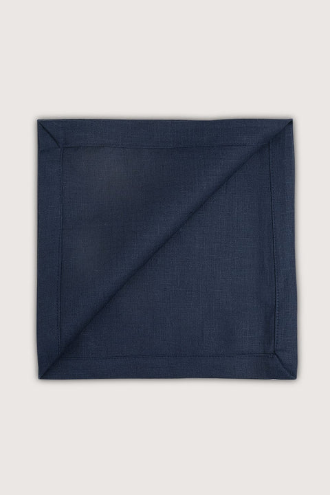 NAVY LINEN DINNER NAPKIN