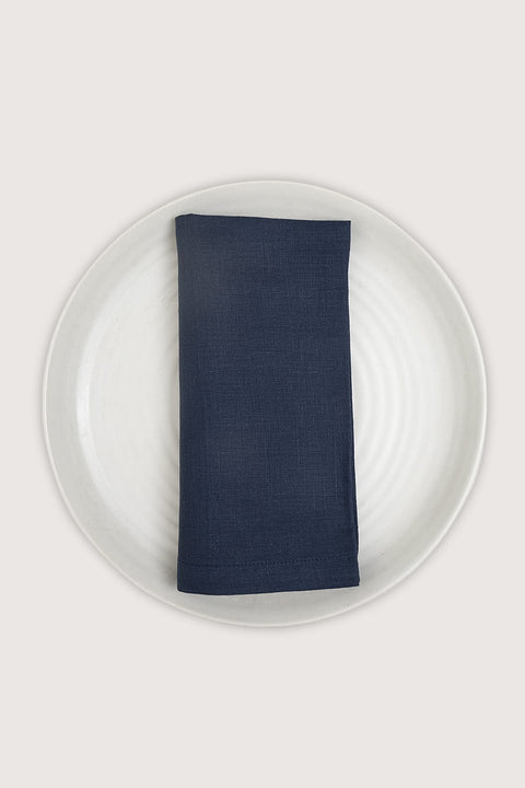 NAVY LINEN DINNER NAPKIN