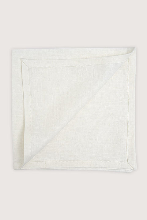 OFF WHITE LINEN DINNER NAPKIN