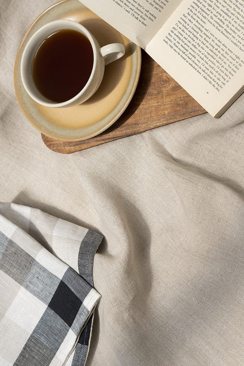 Linen Table Runner - Beige
