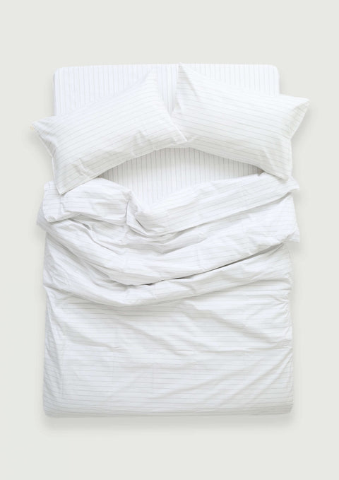 100% Organic Cotton Duvet Cover- Stripes (300 TC)