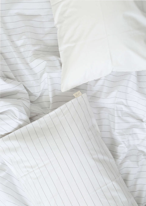 100% Organic Cotton Duvet Cover- Stripes (300 TC)