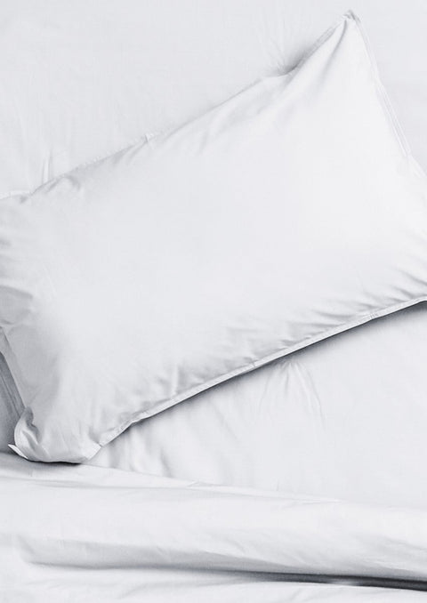 100% Organic Cotton Duvet Cover- White (300 TC)
