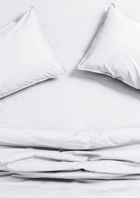 100% Organic Cotton Duvet Cover- White (300 TC)