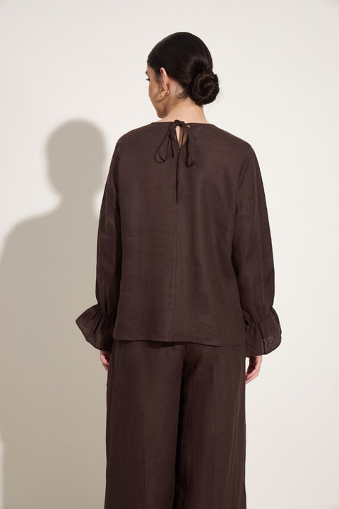 100% Linen Co-ord Set – Cocoa