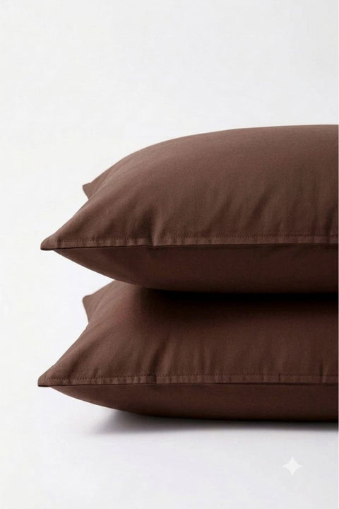 Coffee - Classic Cotton Pillowcase (300 TC)