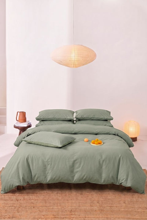 Desert sage- 100% Organic Cotton Duvet Cover (300 TC)
