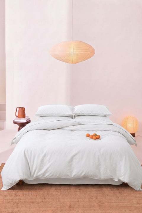 Cloud white- 100% Organic Cotton Duvet Cover (300 TC)