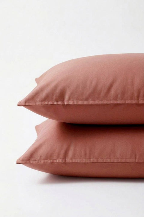 Terracotta - Classic Cotton Pillowcase (300 TC)