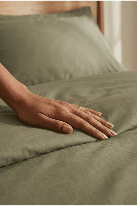 Meadow- 100% Organic Cotton Bedsheet With Pillowcases- (300 TC)