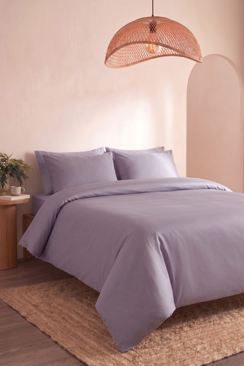 Smoked Lilac- Classic Cotton Duvet Cover (300 TC)