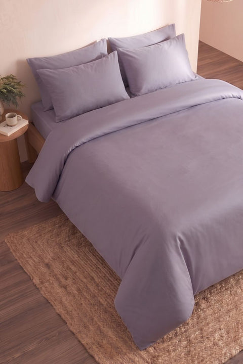 Smoked Lilac- Classic Cotton Duvet Cover (300 TC)