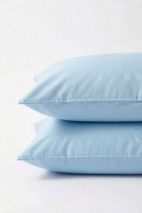 Powder Blue - Classic Cotton Pillowcase (300 TC)