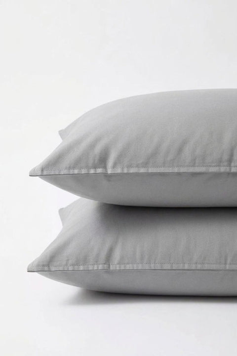 Grey - 100% Organic Cotton Pillowcase (300 TC)