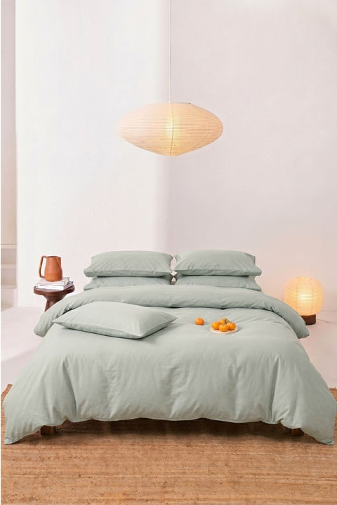 Sea foam- 100% Organic Cotton Duvet Cover (300 TC)