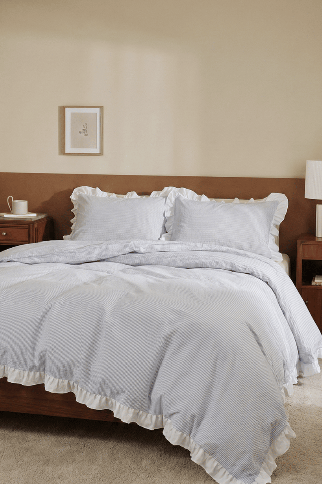 Grey & White Duvet Cover