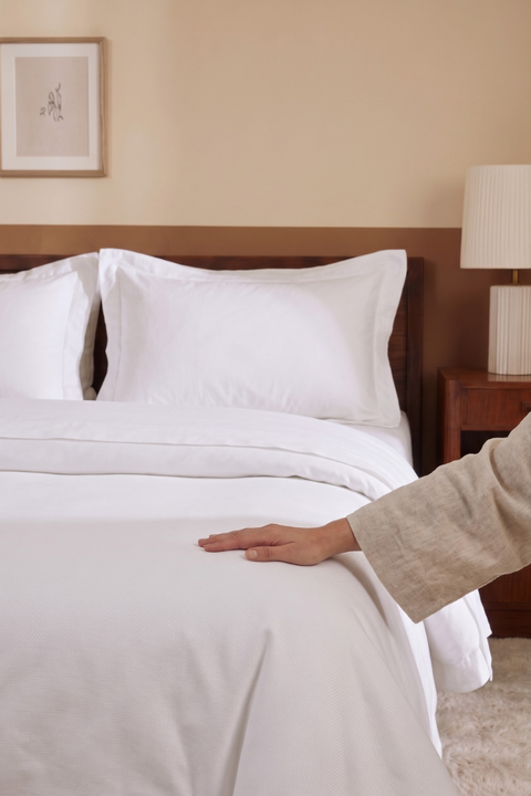 White - 100% Organic Cotton Duvet Cover (300 TC)