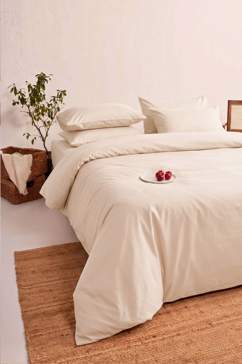 Dusty Pink - 100% Organic Cotton Duvet Cover (300 TC)