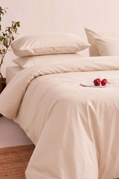 Dusty Pink - 100% Organic Cotton Duvet Cover (300 TC)