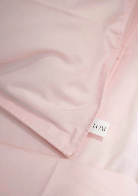 Blush Pink 100% Organic Cotton Bedsheet with Pillow covers (300 TC)
