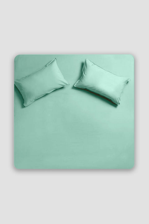 Cotton sateen sheet set-Summer mint