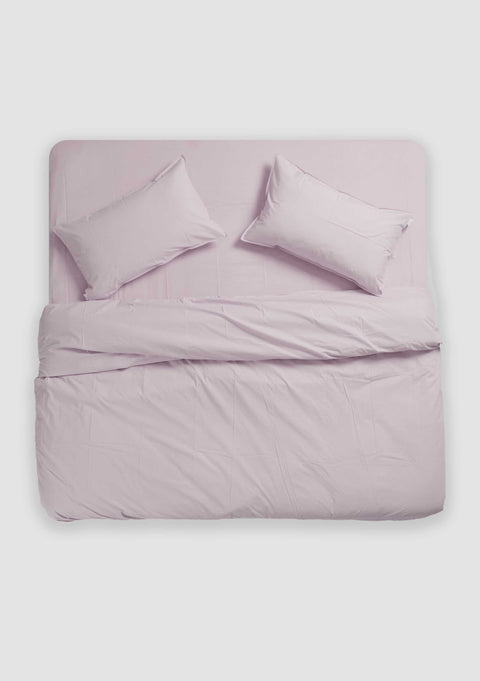 Organic Cotton Duvet Cover Set- Lavender