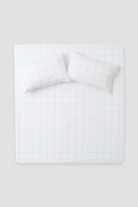 Organic cotton Sheet set- Grid