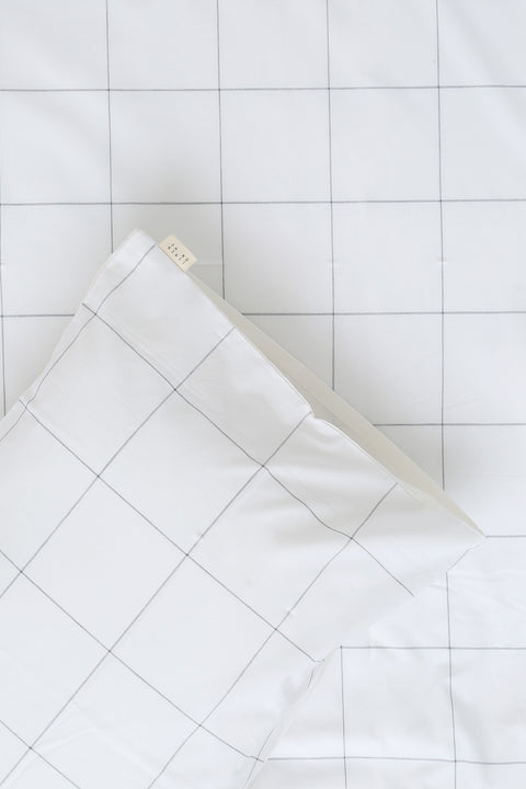 Organic cotton Duvet cover set- Grid