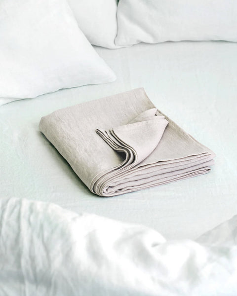 LOM Luxury Pure Linen Duvet cover set in Dusty Pink