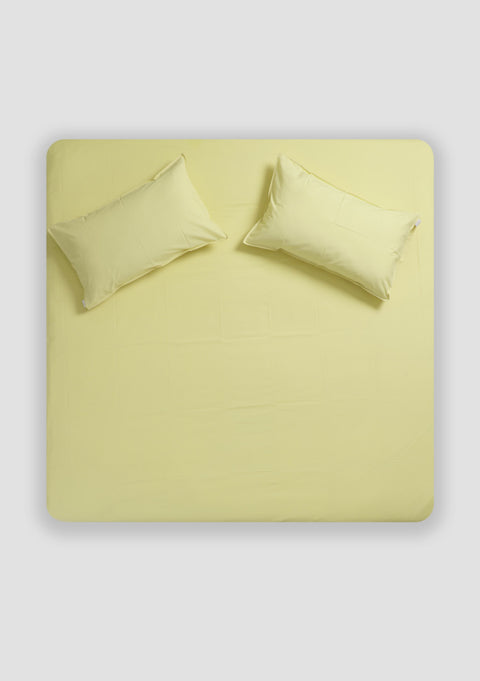 Organic Cotton Sheet Set- Pastel Yellow