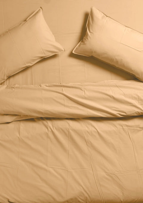 100% Organic Cotton Duvet Cover- Terracotta (300 TC)