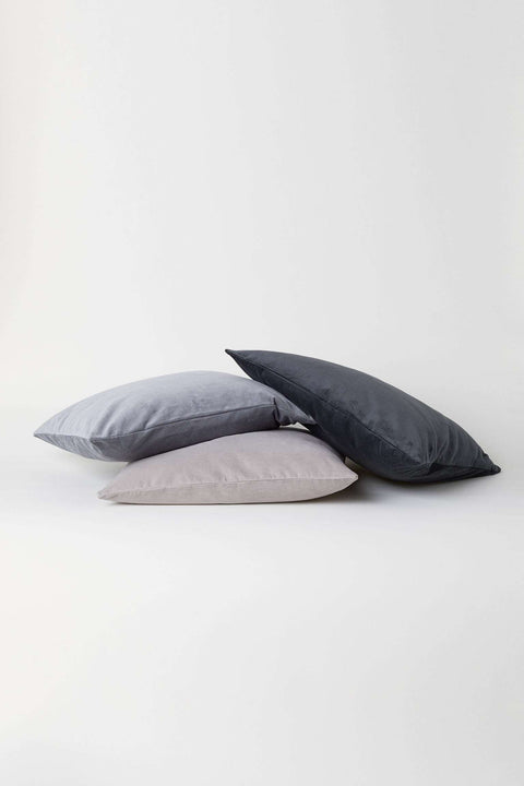 Velvet Cushion Cover - Grey