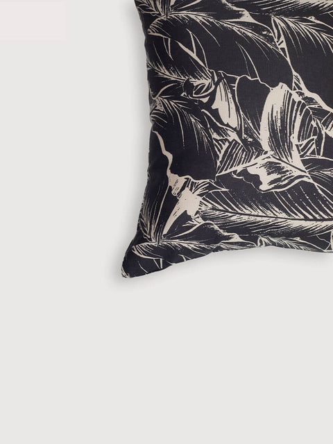 Linen blend Palm Print cushion cover