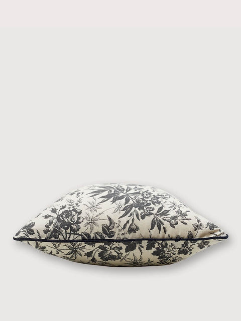 Floral printed Linen Cushion cover