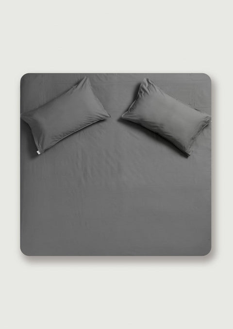 Pure Organic Cotton Sheet Set - Graphite